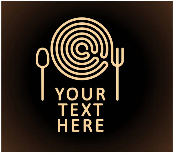 İtalyan makarna restoranı ya da bar. Logoyu hazırla