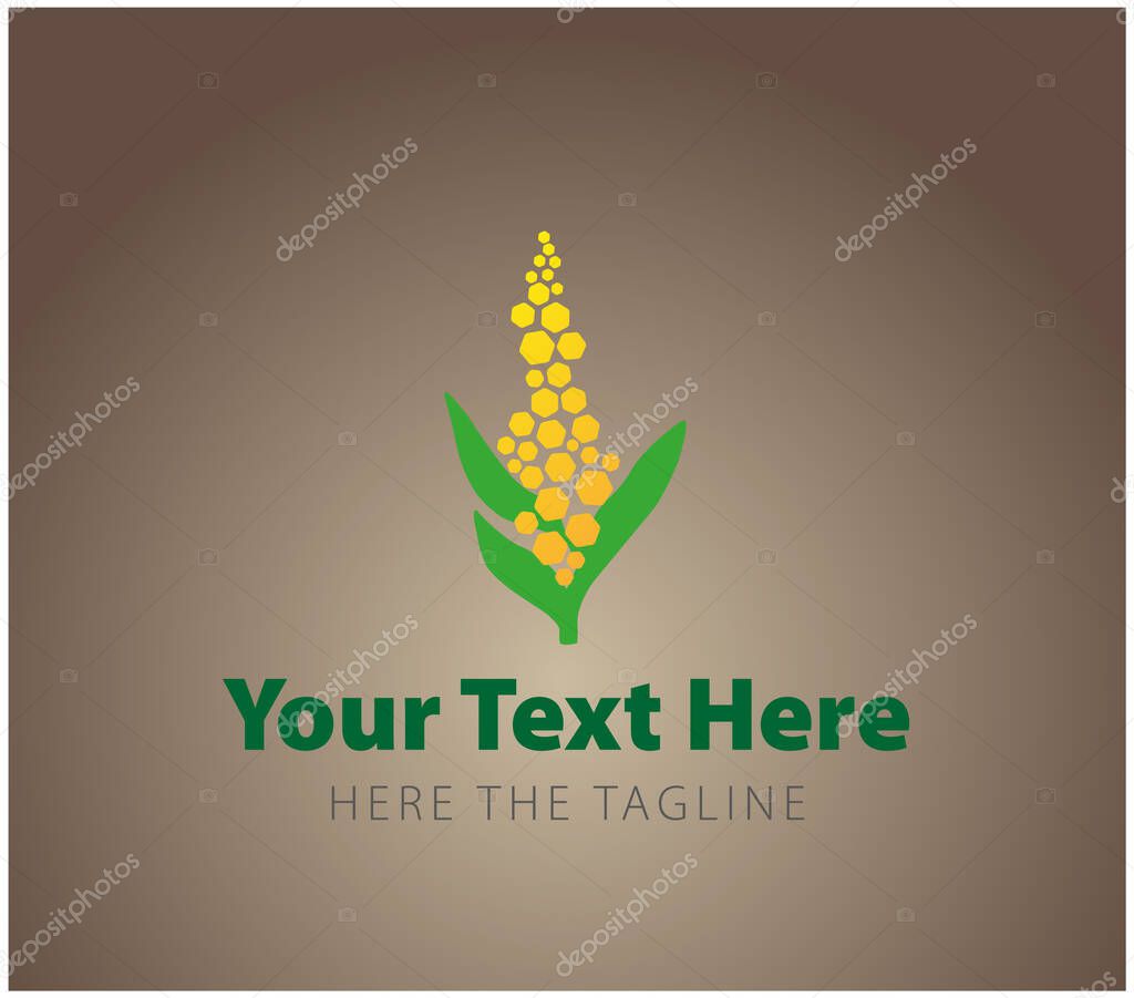Logo in the shape of a mullein. Ready logo