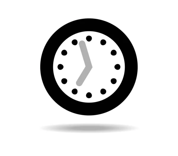 Basit bir siyah saat. Minimalist endüstriyel saat