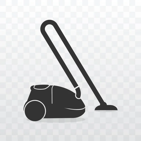 Vacuum Cleaner Icon Vector Illustration Transparent Background — Stock Vector