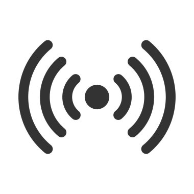 Beyaz arkaplanda kablosuz düz biçim tasarım vektör çizimi.