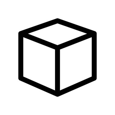 Beyaz arkaplanda kutucuk ana hatları simgesi düz stil tasarımı izole edilmiş vektör çizimi.