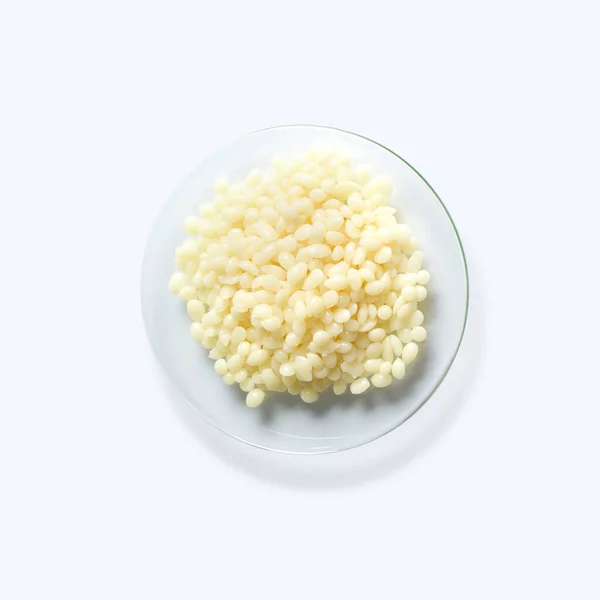 Wosk Candelilla Składnik Chemiczny Dla Kosmetyków Produktów Toaletowych Białym Stole — Zdjęcie stockowe