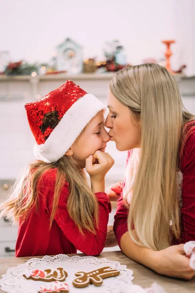 Cute Mother Daughter Hugging Christmas Gifts Next Christmas Tree Home Stock  Photo by ©Vyshnova 625860714