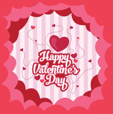 Sevgililer Günü için renkli poster tasarımı