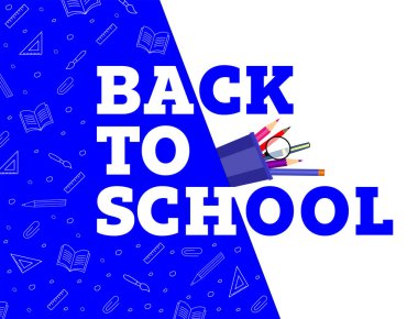 Okula geri dönen poster tasarımı