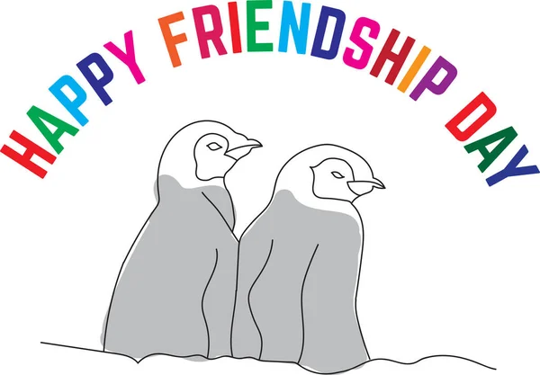 Поздравительная Открытка День Дружбы — стоковый вектор