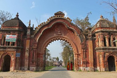 Navlakha Sarayı 'nın ana giriş kapısı, Rajnagar, Bihar, Hindistan.