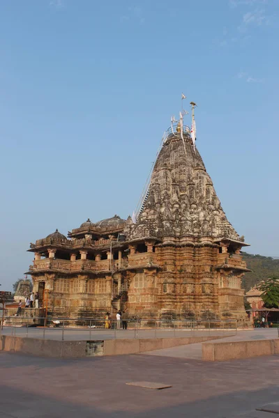 Vue Latérale Temple Shamlaji Dédié Vishnu Krishna Aravali Gujarat Inde — Photo
