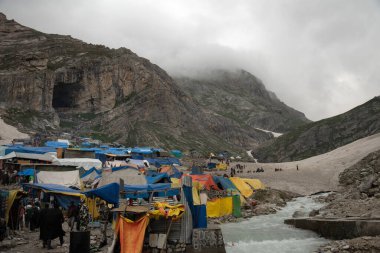 Shri Amarnath Mağara Tapınağı Girişi 51 Shakti Peethas, Kaşmir, Hindistan