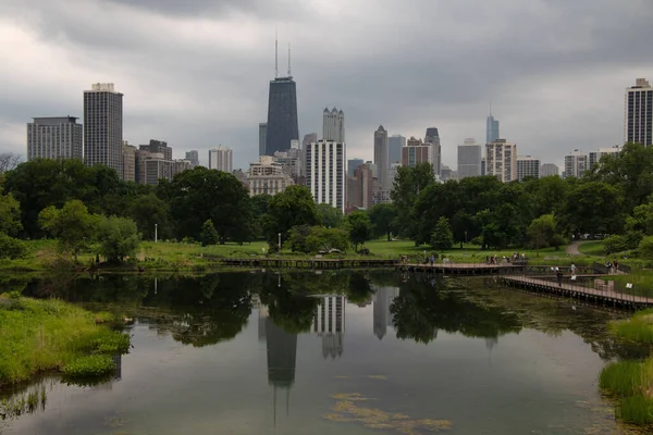 城市景观和建筑物 美国伊利诺斯州芝加哥 — 图库照片