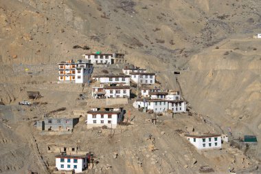 Dhankar Köyü, Spiti, Himachal Pradesh, Hindistan