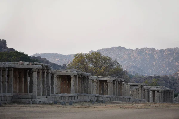 Elephant Stables Complex Achutaraya Temple Hampi Unesco Heritage Site Karnataka — Fotografia de Stock