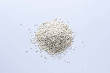 Beyaz susam tohumları, Sesamum indicum Satara, Maharashtra, Hindistan