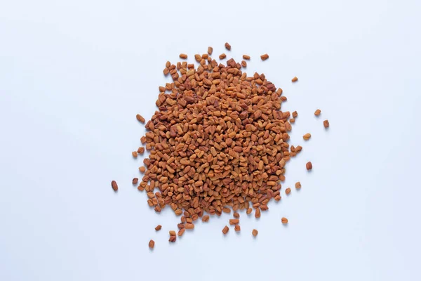 Fenugreek Seeds Trigonella Foenum Graecum Methi Dana Satara Maharashtra India Stock Picture