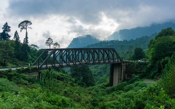 Bellissimo Ponte Ferro Uttarakhand India — Foto Stock