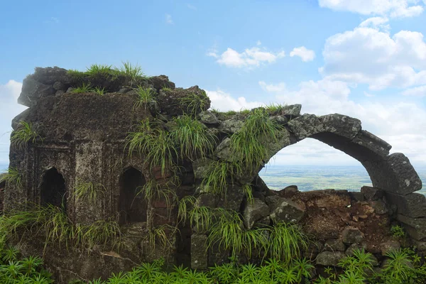 Walls Dhodap Fort Ruins Nashik Maharashtra India — Stock Photo, Image