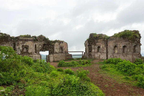 Walls Hatgad Fort Ruins Nashik Maharashtra India — Stock Photo, Image