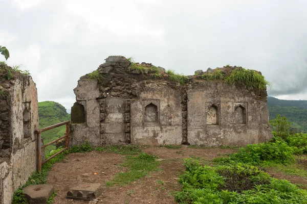 Walls Hatgad Fort Ruins Nashik Maharashtra India — Stock Photo, Image