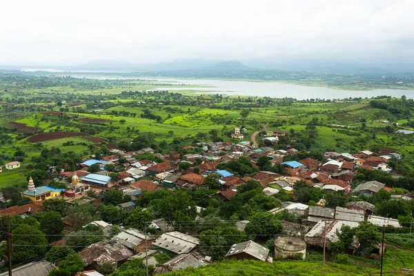 Aldeia Kavnaai Kavnai Fort Nashik Maharashtra Índia Forte Foi Construído — Fotografia de Stock