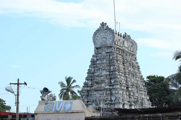 Gopuram Świątyni Sthala Sayana Perumal Mamallapuram Tamil Nadu Indie Miejsce — Zdjęcie stockowe