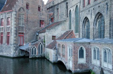 Bruges, Brüksel 'deki St. John' s Hastanesi 'nin kilisesinin ayrıntıları - Brugge, Belçika, Avrupa
