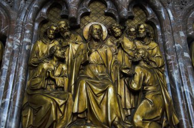 St. Martin Katedrali, Belçika, Ypres, Belçika ve Avrupa 'nın içine güzel oyulmuş bir idol.