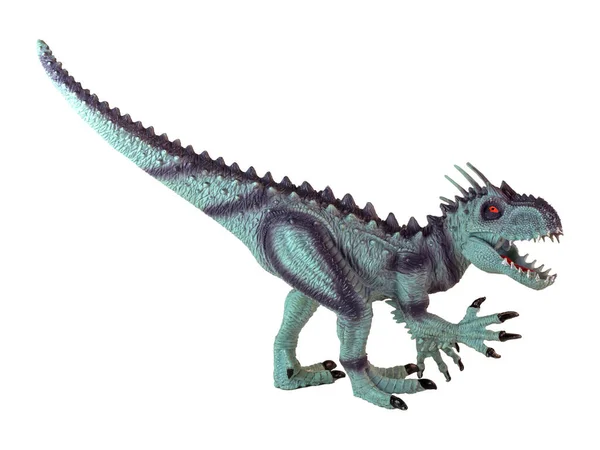 Een Dinosaurus Model Witte Achtergrond — Stockfoto