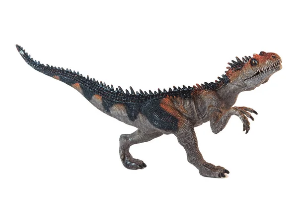Dinosaurie Modell Den Vita Bakgrunden — Stockfoto