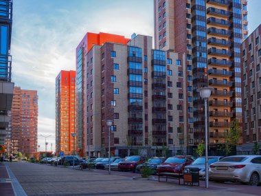 Residential quarters. City development. Summer shooting.