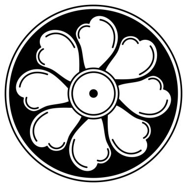 Kalıplı siyah beyaz çember