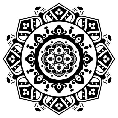 Kalıplı siyah beyaz çember