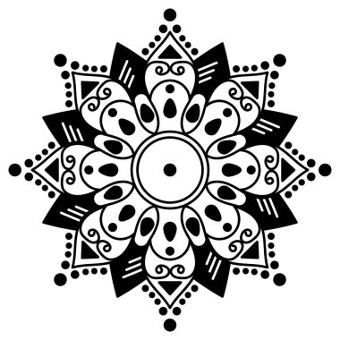 Kalıplı siyah beyaz çember