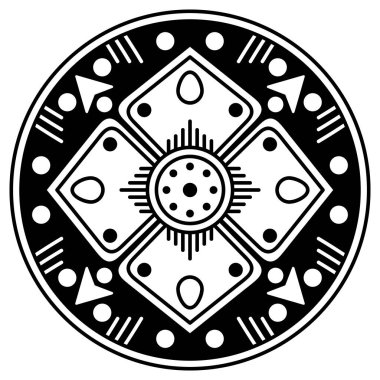 Kalıplı siyah beyaz çember