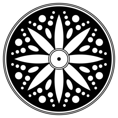 Kalıplı siyah beyaz çember