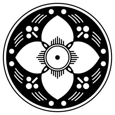 Kalıplı siyah beyaz çember