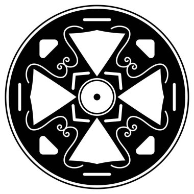 Kalıplı siyah beyaz çember