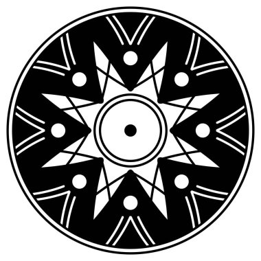 Kalıplı siyah beyaz çember