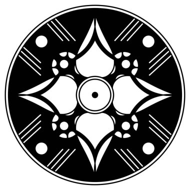 Kalıplı siyah beyaz çember