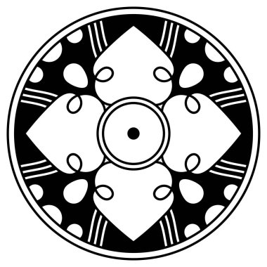 Kalıplı siyah beyaz çember