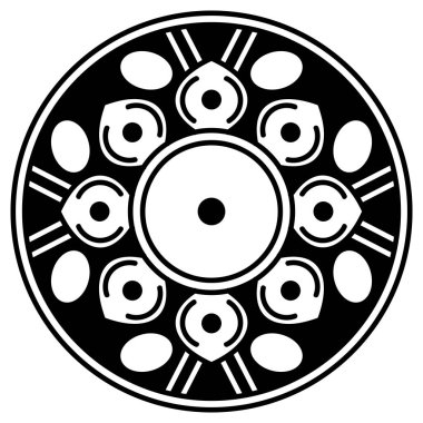 Kalıplı siyah beyaz çember