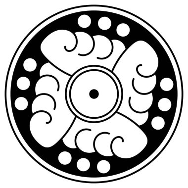 Kalıplı siyah beyaz çember