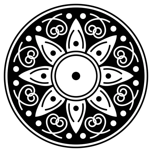 Kalıplı siyah beyaz çember