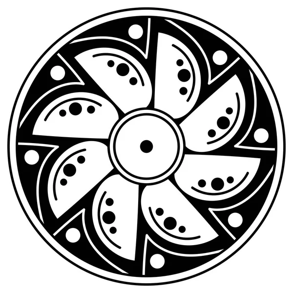 Black White Circle Patterns Stock Photo