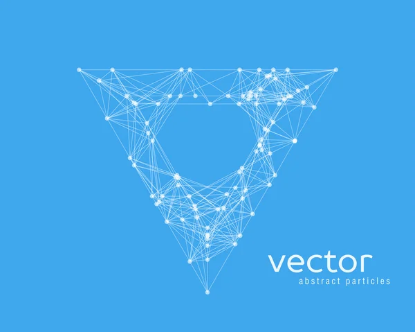 Ilustración vectorial abstracta del triángulo — Vector de stock