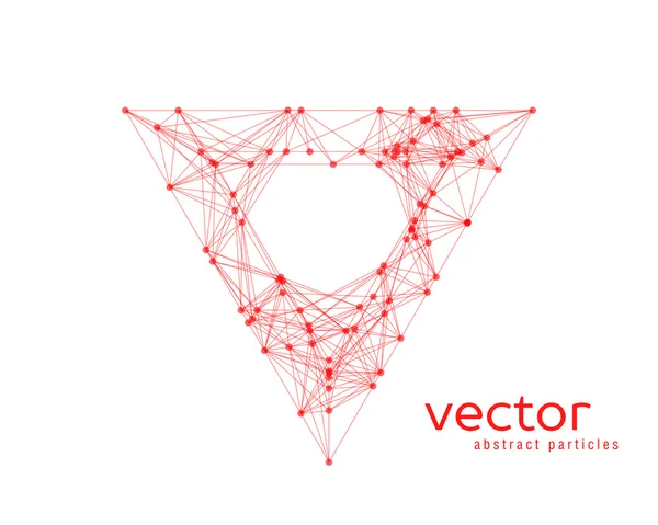 Ilustración vectorial abstracta del triángulo — Vector de stock