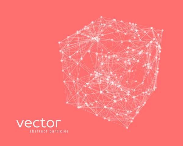 Ilustración abstracta del vector del cubo — Archivo Imágenes Vectoriales