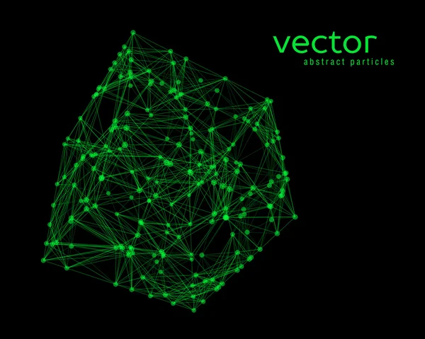 Illustrazione astratta del vettore del cubo — Vettoriale Stock