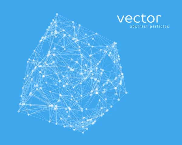 Ilustración abstracta del vector del cubo — Vector de stock