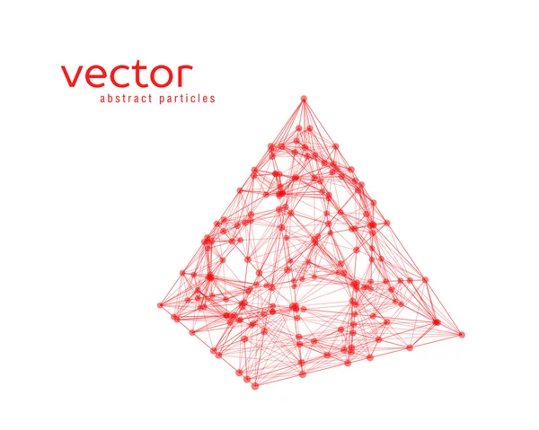 Ilustração vetorial abstrata da pirâmide — Vetor de Stock